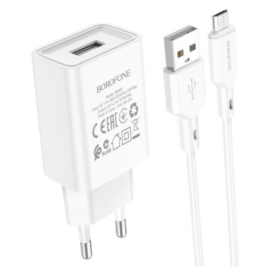 borofone-ba68a-glacier-single-port-wall-charger-eu-set-usba-musb-white