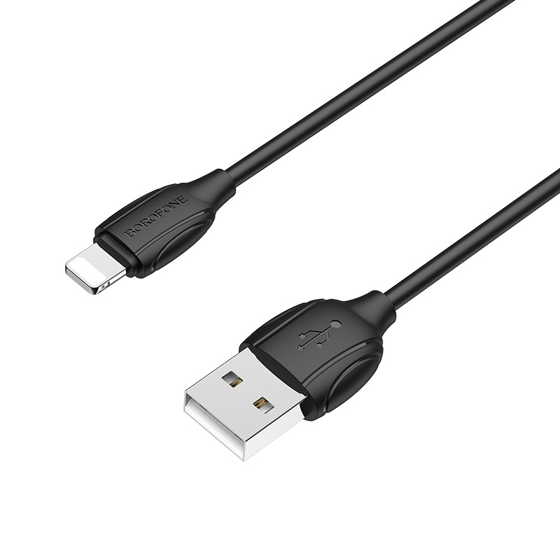 borofone-bx19-benefit-lightning-charging-data-cable-black