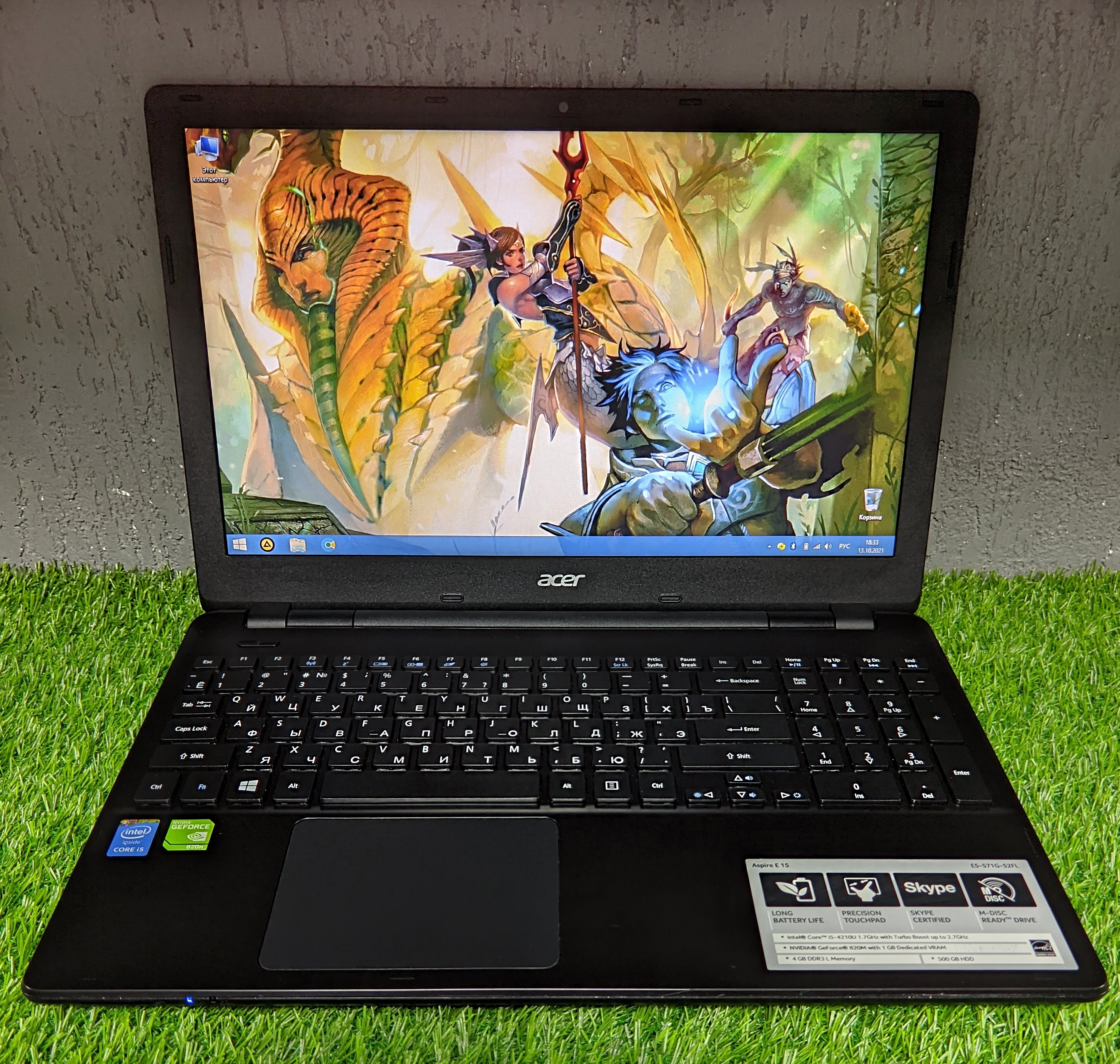 Ноутбук Acer Aspire E1-570G черный БУ в магазине PartsOkey.ru в Ростове на Дону, Краснодаре и Москве