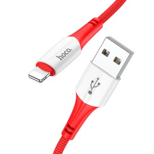 hoco-x70-ferry-charging-data-cable-usb-to-lightning-red