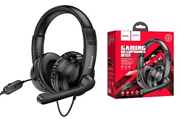 Гарнитура полноразмерная ИГРОВАЯ HOCO W103 Magic AUX 3.5 + адаптер 2*Jeck 3.5 (Black) в магазине PartsOkey.ru в Ростове на Дону, Краснодаре и Москве