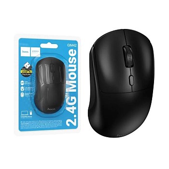 Мышь беспроводная HOCO GM42 Platino 4 кн, 1600Dpi , блистер  Black в магазине PartsOkey.ru в Ростове на Дону, Краснодаре и Москве